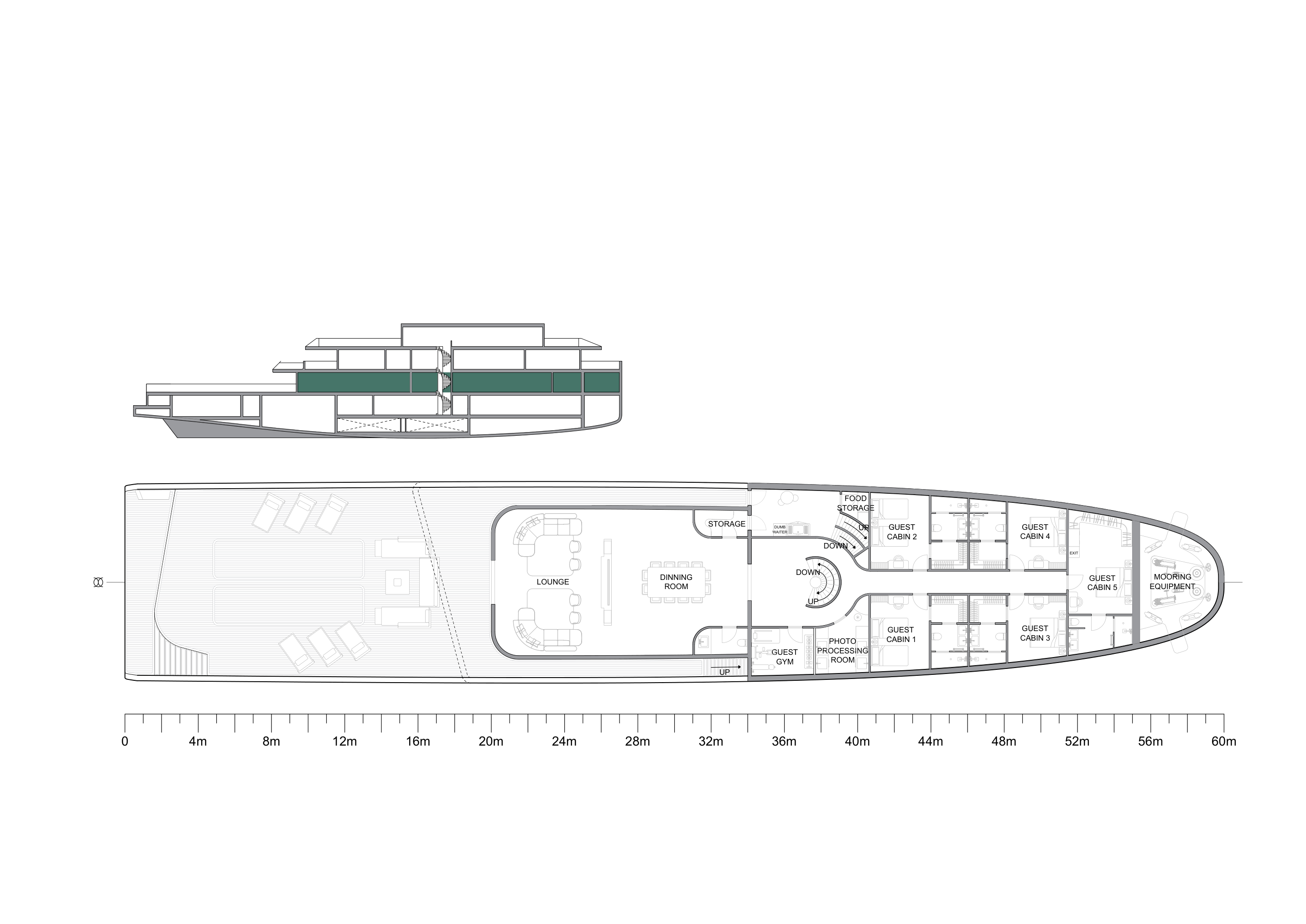 Pirarucu main deck general arrangement