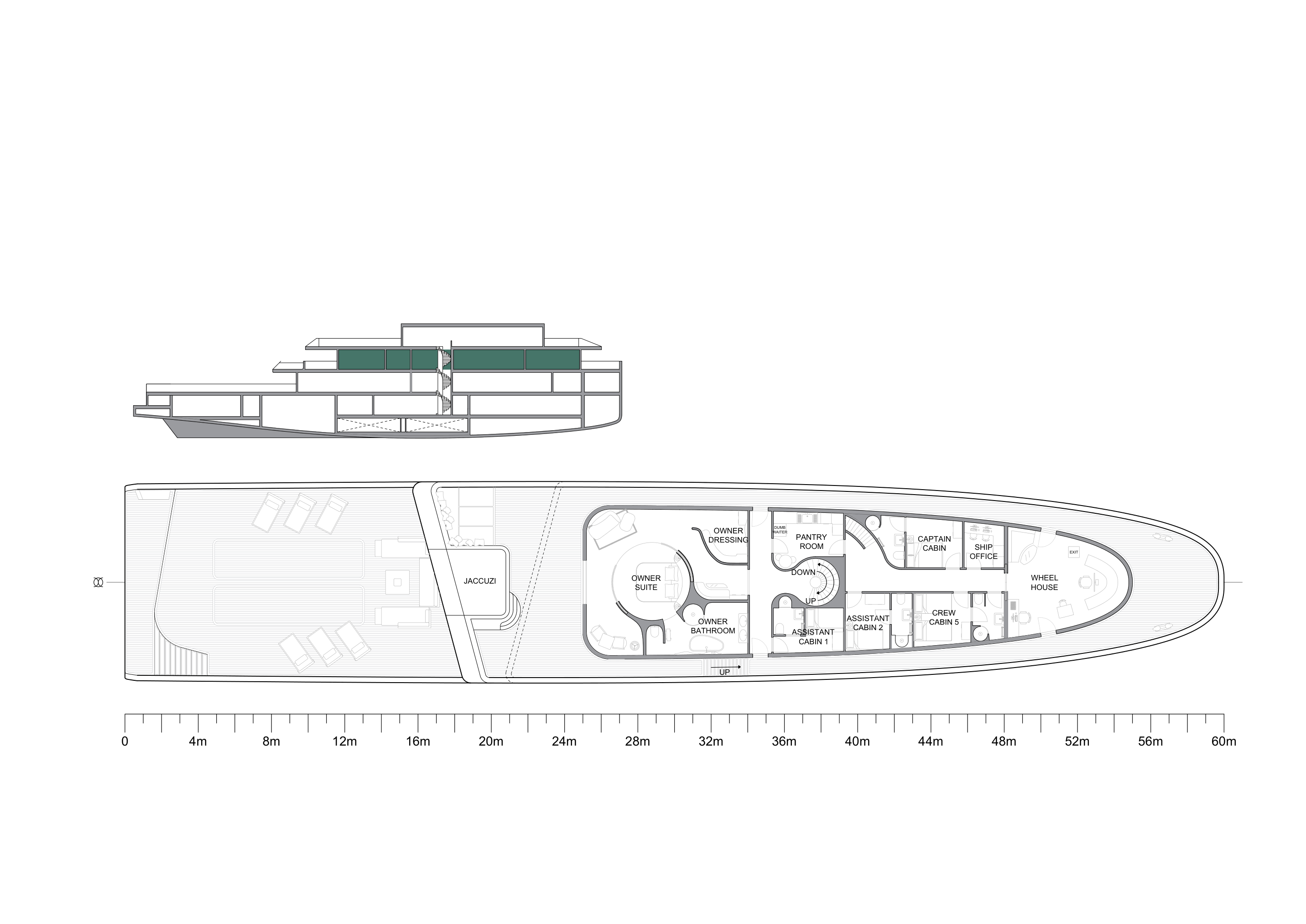 Pirarucu upper deck general arrangement