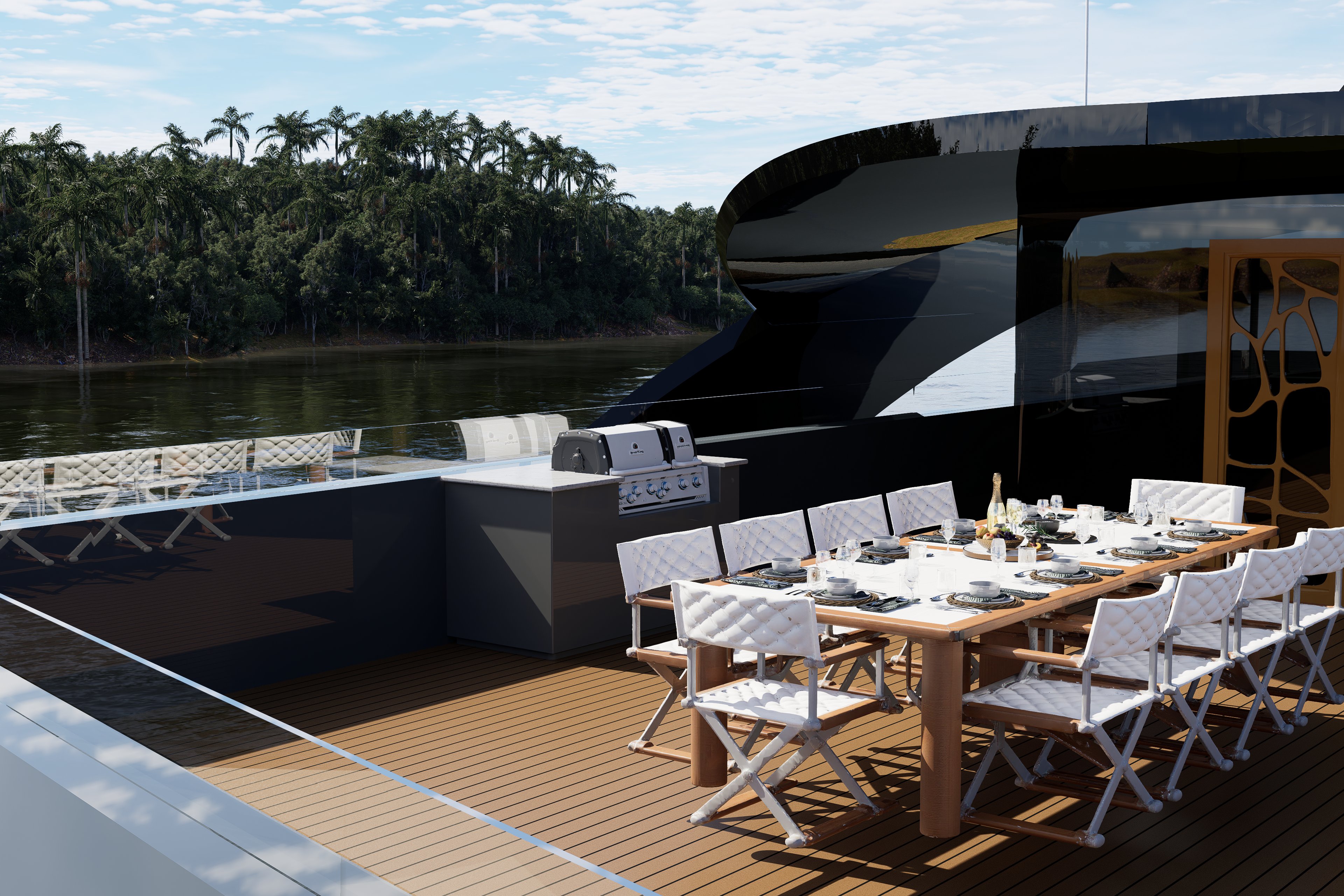 Upper deck dining